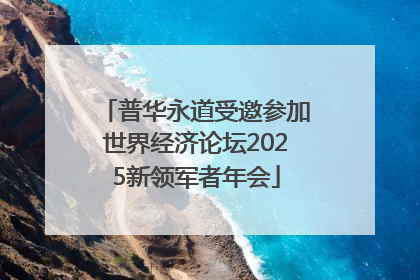 普华永道受邀参加世界经济论坛2025新领军者年会