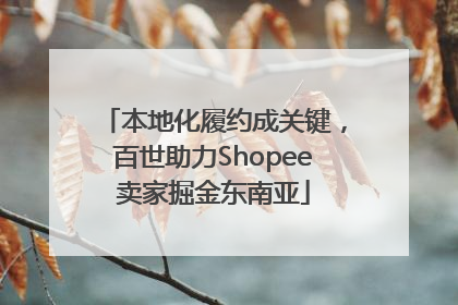 本地化履约成关键，百世助力Shopee卖家掘金东南亚