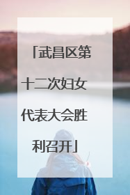 武昌区第十二次妇女代表大会胜利召开