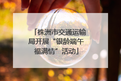 株洲市交通运输局开展“银龄端午福满情”活动