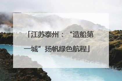 江苏泰州：“造船第一城”扬帆绿色航程