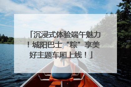 沉浸式体验端午魅力！城阳巴士“粽”享美好主题车厢上线！