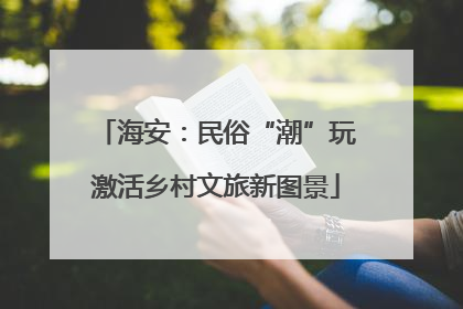 海安：民俗“潮”玩激活乡村文旅新图景