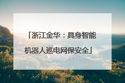 浙江金华：具身智能机器人巡电网保安全