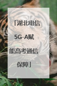 湖北电信5G-A赋能高考通信保障