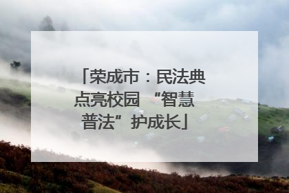 荣成市：民法典点亮校园 “智慧普法”护成长