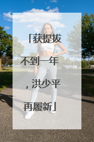 获提拔不到一年，洪少平再履新