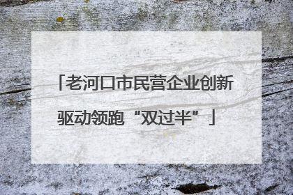 老河口市民营企业创新驱动领跑“双过半”