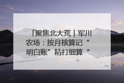 聚焦北大荒｜军川农场：按月核算记“明白账”精打细算“过紧日子”