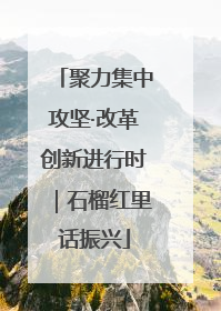 聚力集中攻坚·改革创新进行时｜石榴红里话振兴