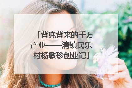 背兜背来的千万产业——清镇民乐村杨敏珍创业记