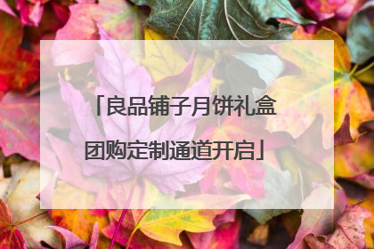 良品铺子月饼礼盒团购定制通道开启