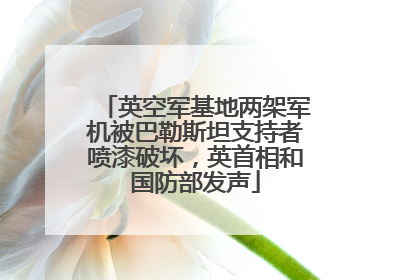 英空军基地两架军机被巴勒斯坦支持者喷漆破坏，英首相和国防部发声