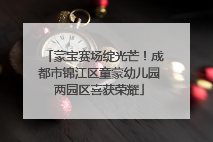 蒙宝赛场绽光芒！成都市锦江区童蒙幼儿园两园区喜获荣耀