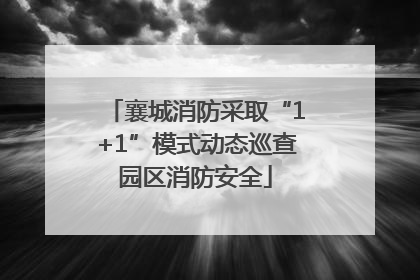 襄城消防采取“1+1”模式动态巡查园区消防安全