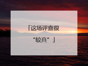 这场评查很“较真”