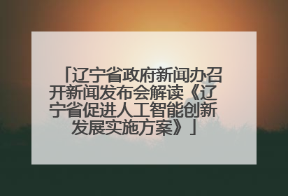 辽宁省政府新闻办召开新闻发布会解读《辽宁省促进人工智能创新发展实施方案》