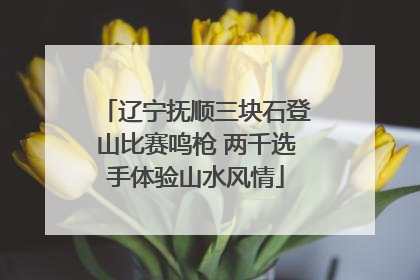 辽宁抚顺三块石登山比赛鸣枪 两千选手体验山水风情