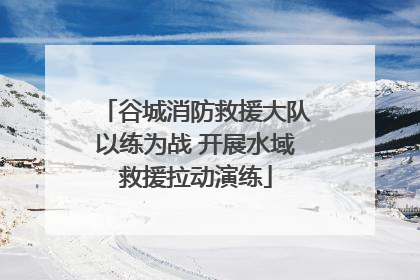 谷城消防救援大队以练为战 开展水域救援拉动演练