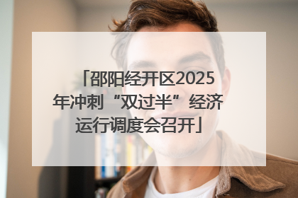 邵阳经开区2025年冲刺“双过半”经济运行调度会召开