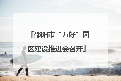 邵阳市“五好”园区建设推进会召开