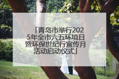青岛市举行2025年全市六五环境日暨环保世纪行宣传月活动启动仪式