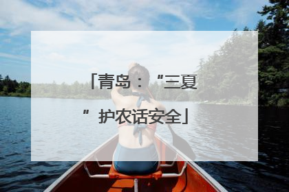 青岛：“三夏”护农话安全