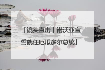镜头直击丨诺沃亚宣誓就任厄瓜多尔总统