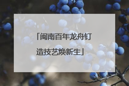 闽南百年龙舟钉造技艺焕新生