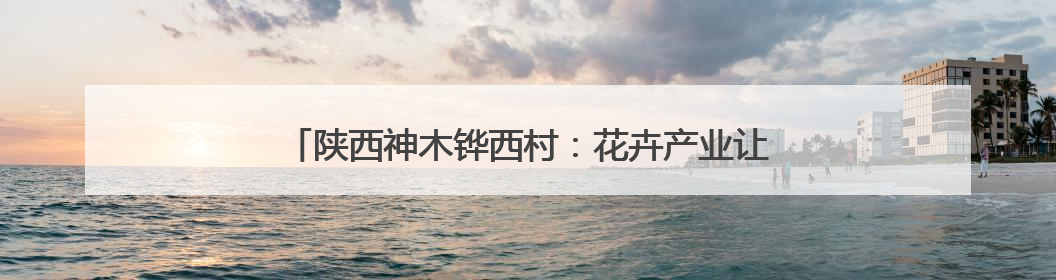 陕西神木铧西村：花卉产业让美丽资源变身“致富密码”