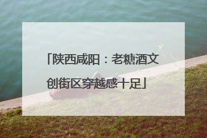 陕西咸阳：老糖酒文创街区穿越感十足
