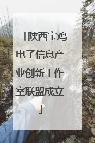 陕西宝鸡电子信息产业创新工作室联盟成立