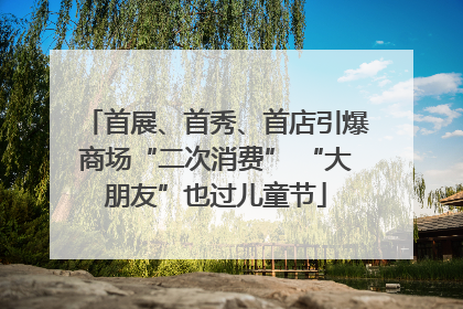 首展、首秀、首店引爆商场“二次消费” “大朋友”也过儿童节