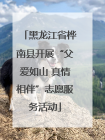 黑龙江省桦南县开展“父爱如山 真情相伴”志愿服务活动