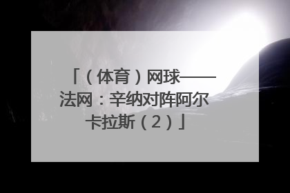 （体育）网球——法网：辛纳对阵阿尔卡拉斯（2）