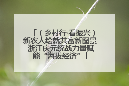 （乡村行·看振兴）新农人绘就共富新图景 浙江庆元统战力量赋能“海拔经济”