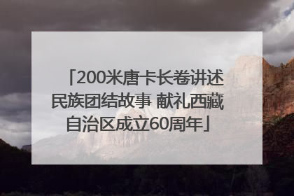 200米唐卡长卷讲述民族团结故事 献礼西藏自治区成立60周年