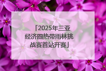 2025年三亚经济圈热带雨林挑战赛首站开赛