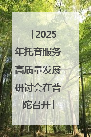 2025年托育服务高质量发展研讨会在普陀召开