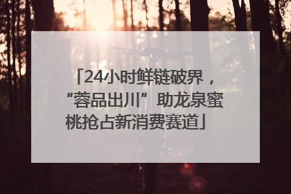 24小时鲜链破界，“蓉品出川”助龙泉蜜桃抢占新消费赛道
