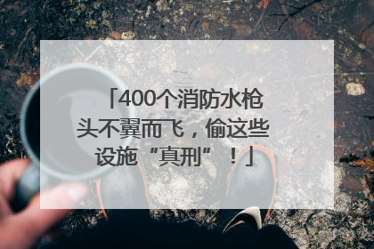 400个消防水枪头不翼而飞，偷这些设施“真刑”！