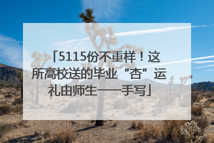 5115份不重样！这所高校送的毕业“杏”运礼由师生一一手写