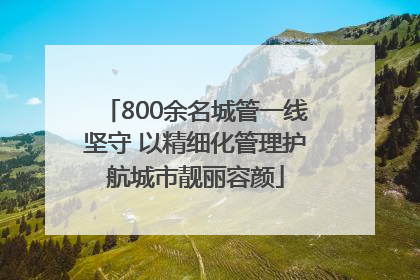800余名城管一线坚守 以精细化管理护航城市靓丽容颜